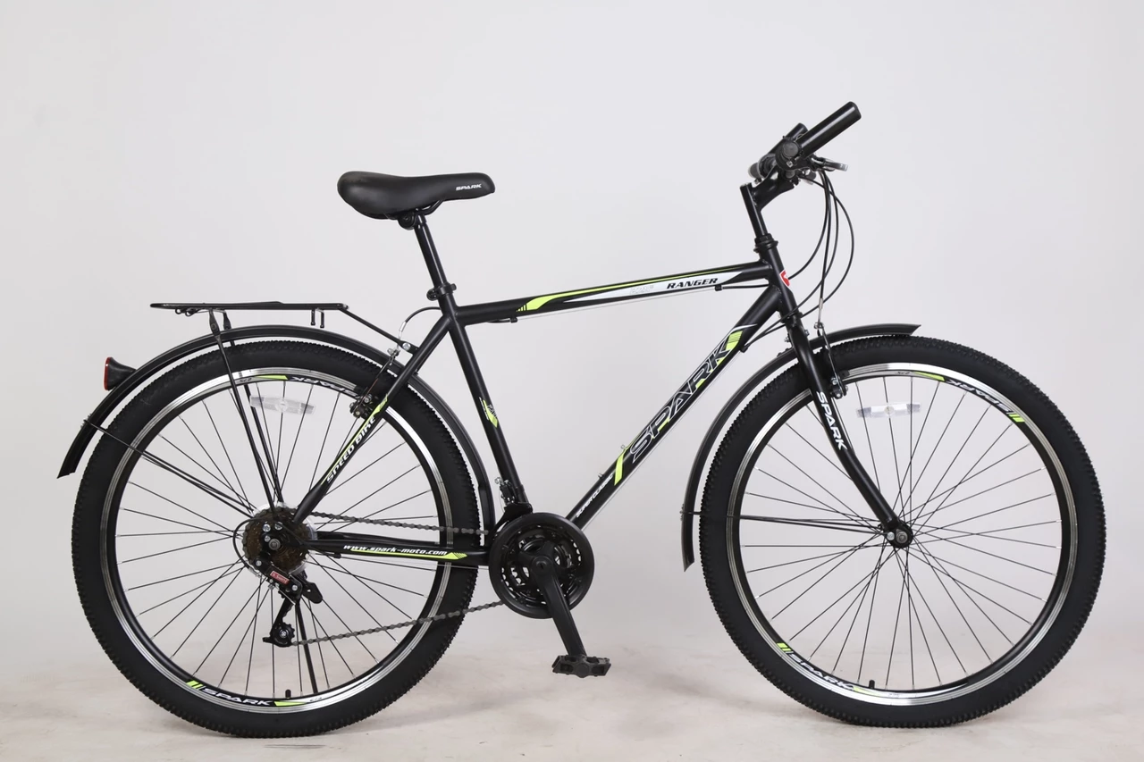 Фотография Велосипед SPARK RANGER 27,5" 2021, размер М, Черно-желтый